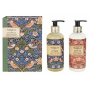 Heathcote & Ivory Strawberry Thief umývací gél 300 ml + mlieko na ruky 300 ml, kozmetická sada