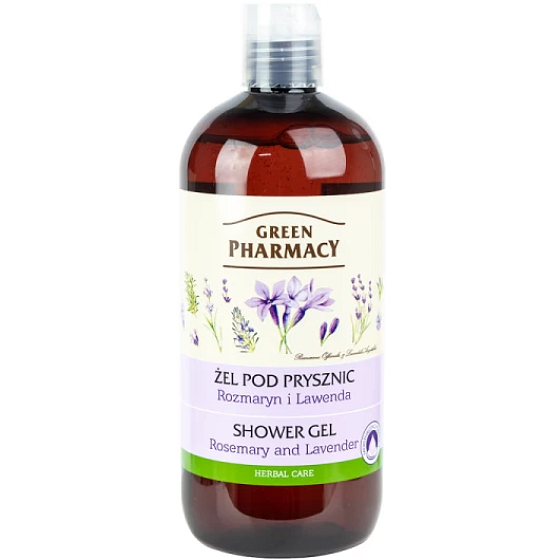 Green Pharmacy Rozmarín a levanduľa sprchový gél 500 ml
