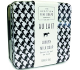 Scottish Fine Soaps Au Lait tuhé toaletné mydlo v plechu 100 g