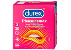 Durex Pleasuremax kondóm s vrúbkami a výstupkami pre stimuláciu oboch partnerov nominálna šírka: 56 mm 3 kusy