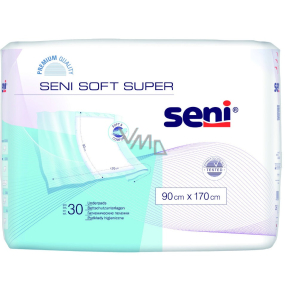 Seni Soft Super hygienické absorpčné podložky 4 kvapky, 90 x 170 cm 30 kusov
