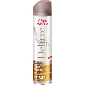 Wella Deluxe Silky Smooth silno tužiaci lak na vlasy 250 ml