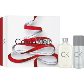 Calvin Klein One toaletná voda 100 ml + dezodorant v spreji 150 ml, darčeková súprava unisex