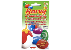 Aroco Aroma farby a samolepky na veľkonočné vajíčka 5 farieb 25 g