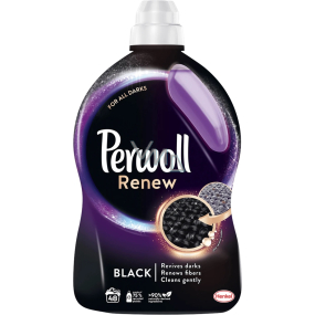 Perwoll Renew Black prací gél obnovuje intenzívnu čiernu farbu, obnovuje vlákna 48 dávok 2,88 l