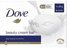 Dove Beauty Cream Bar krémové toaletné mydlo 4 x 90 g