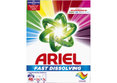 Ariel Rýchlo rozpustný prací prášok na farebné oblečenie 46 dávok 2,53 kg
