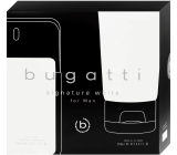 Bugatti Signature White toaletná voda 100 ml + sprchový gél 200 ml, darčeková súprava pre mužov