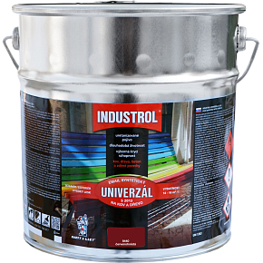 Industrol S2013 univerzál lesk vrchná farba na kov a drevo, 8440 červenohnedá, 9 l