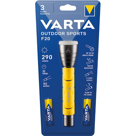 Varta svítilna F20 outdoor športová ručná, 1 ks