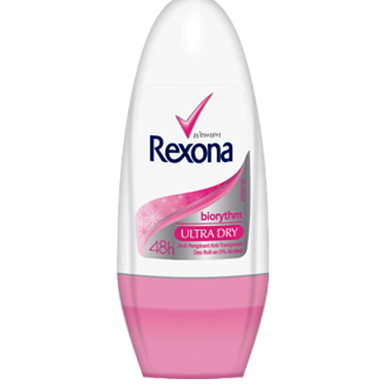Rexona Dry Biorythm guličkový antiperspirant dezodorant roll-on pre ženy 50 ml