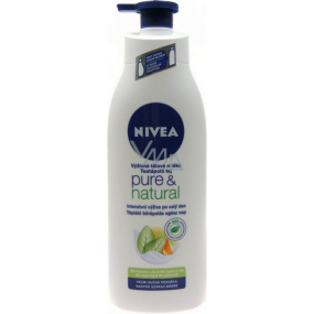 Nivea Pure & Natural Výživné telové mlieko pre veľmi suchú pokožku 400 ml