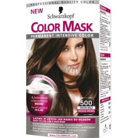 Schwarzkopf Color Mask farba na vlasy 500 Stredne hnedý