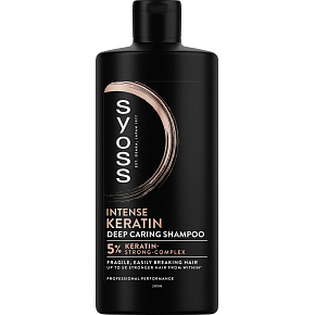 Syoss Keratin šampón pre jemné a lámavé vlasy, 440 ml