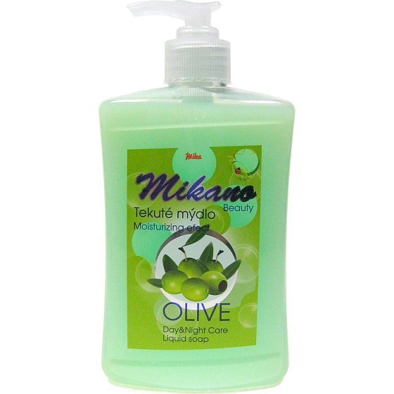 Mika Mikano Beauty Olive tekuté mydlo s dávkovačom 500 ml