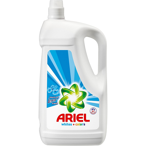 Ariel Whites + Colors Touch of Lenor Fresh tekutý prací gél 81 dávok 5,265 l