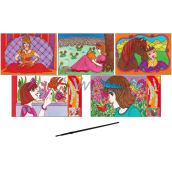Maľovanie vodou princeznej 28 x 21,5 cm 1 kus