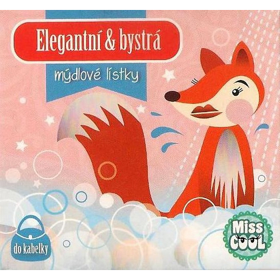 Nekupto Miss Cool Mydlové lístky Liška Elegantný & bystrá 15 kusov 1 balenie