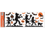 Okenná fólia bez lepidla s glitrami Halloween 59 x 21 cm č.4