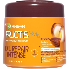 Garnier Fructis Oil Repair Intense 3 v 1 multifunkčný maska pre veľmi suché a neskrotné vlasy 300 ml