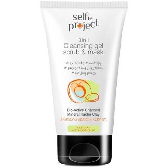 Selfie Project 3v1 maska a čistiace gélový peeling 150 ml