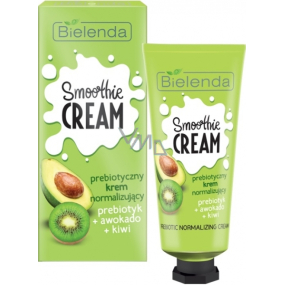 Bielenda Smoothie Cream Avokádo + Kiwi + Probiotiká normalizujúci krém na tvár a dekolt 50 ml