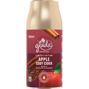 Glade Apple Cosy Cider automatický osviežovač vzduchu s vôňou horúceho jablčného cideru a voňavé škorica, náhradnú náplň sprej 269 ml