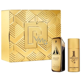 Paco Rabanne 1 Million Elixir Parfum Intense parfumovaná voda 100 ml + dezodorant v spreji 150 ml, darčeková sada pre mužov