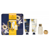 Grace Cole Wolf Poppy & Pomelo krém na ruky 50 ml + telový krém 50 ml + pena do kúpeľa 50 ml + pena do kúpeľa 25 g + plechová krabička, kozmetická sada pre ženy