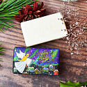 Anglické mydlo Angel - Blueberry, Vanilla & Moses Christmas prírodné parfumované toaletné mydlo s bambuckým maslom 190 g