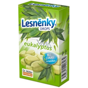 Dr. Müller Woodruff Eukalyptus kvapky bez cukru 38 g