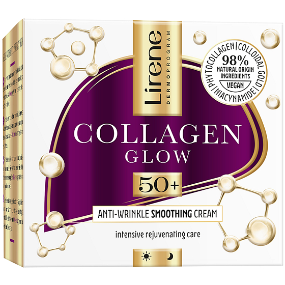 Lirene Collagen Glow Niacinamid 50+ pleťový krém proti vráskam 50 ml