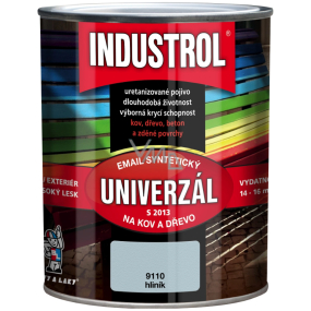 Industrol S2013 Univerzál lesk vrchní barva na kov a dřevo 9110 Hliník 0,75 l