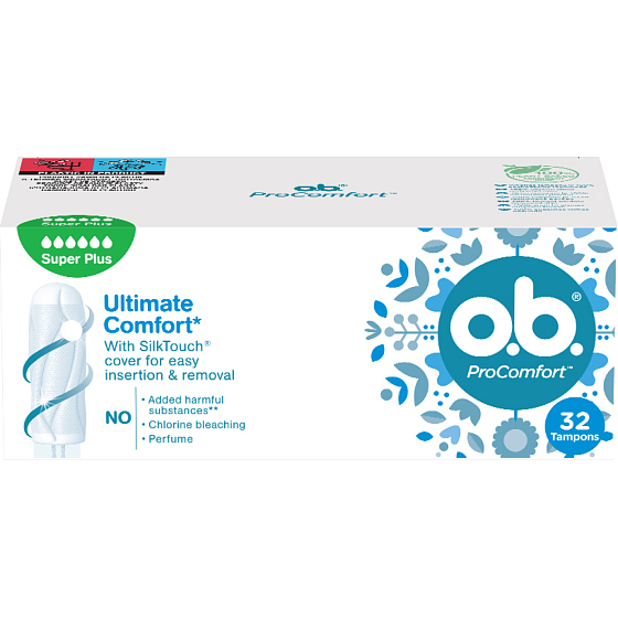 O.B. ProComfort Super Plus tampóny, 32 ks
