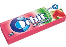 Wrigleys Orbit Melón žuvačky bez cukru ovocné dražé 10 kusov 14 g