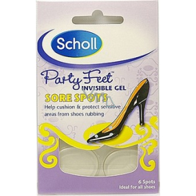 Scholl Party Feet gélové kolieska na boľavé miesta 6 kusov