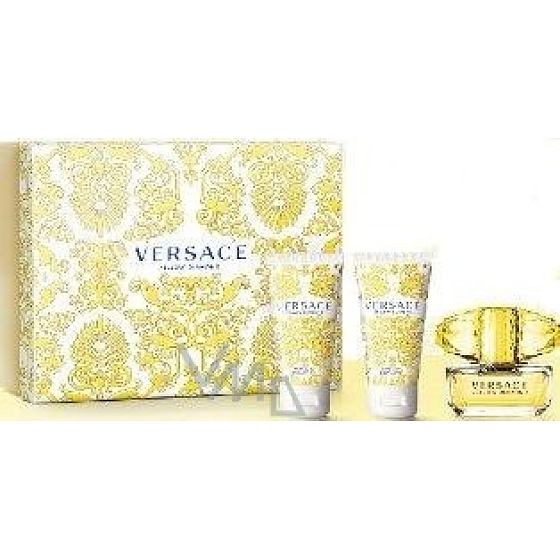 Versace Yellow Diamond toaletná voda 50 ml + sprchový gél 50 ml, + telové mlieko 50 ml, darčeková sada pre ženy