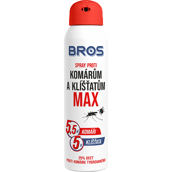 Bros Max Repelent proti komárom a kliešťom sprej 90 ml