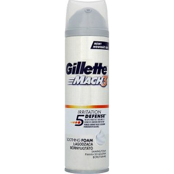Gillette SkinGuard Sensitive upokojujúce pena na holenie pre mužov 250 ml