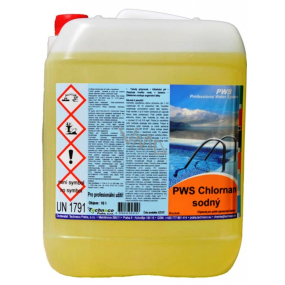 PWS Chlórnan sodný - tekutý chlór do bazéna 10 l kanister