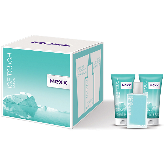 Mexx Ice Touch Woman toaletná voda 30 ml + sprchový gél 50 ml + telové mlieko 50 ml, darčeková sada