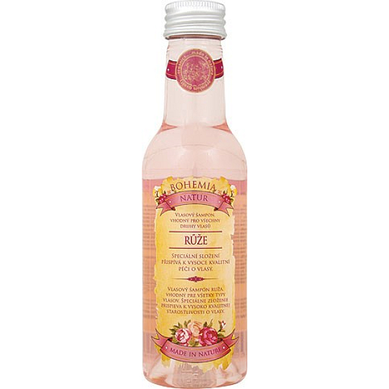 Bohemia Gifts Rosarium s extraktmi z šípok a kvetov ruže šampón na vlasy 200 ml