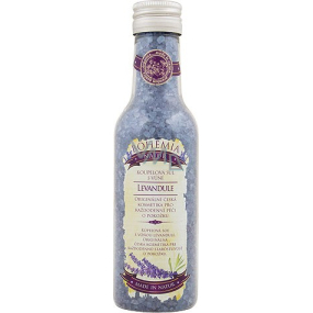 Bohemia Gifts Levanduľa s extraktom z bylín a vôňou levandule kúpeľová relaxačné soľ 250 ml