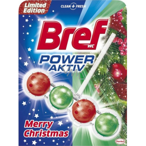Bref Power Aktiv 4 Formula Merry Christmas červeno-zelený WC blok 50 g