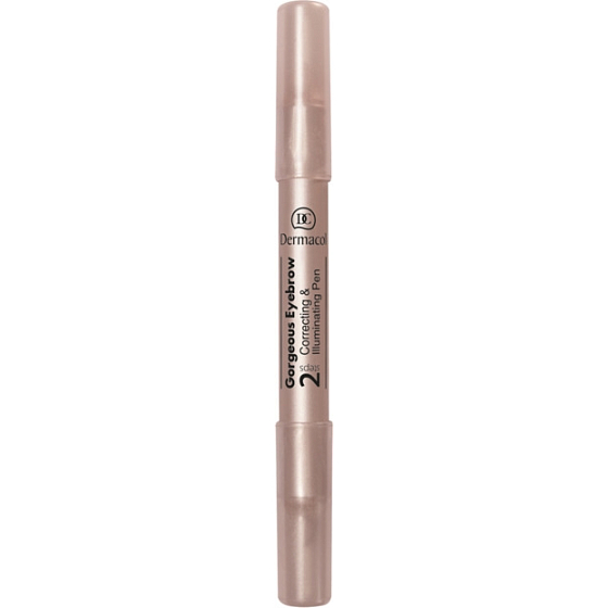 Dermacol Gorgeous Eyebrow Correcting & Illuminating Pen 2v1 korektor a rozjasňovač pod obočie 10 g