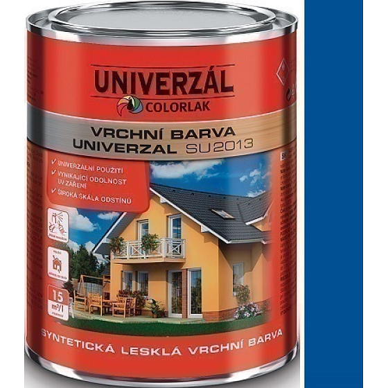 Colorlak Univerzal SU2013 syntetická lesklá vrchná farba Modrá svetlá 0,6 l