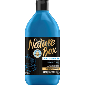 Nature Box Kokos Hydratačný kondicionér oplachový sa 100% za studena lisovaným olejom, vhodné pre vegánov 385 ml