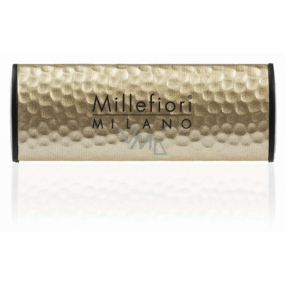 Millefiori Milano Icon Incense & Blond Woods - Kadidlo a Svetlá dreva vône do auta Metal zlatá vonia až 2 mesiace 47 g
