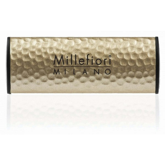 Millefiori Milano Icon Incense & Blond Woods - Kadidlo a Svetlá dreva vône do auta Metal zlatá vonia až 2 mesiace 47 g
