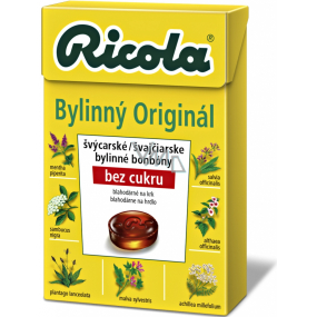 Ricola Original švajčiarske bylinné cukríky bez cukru s vitamínom C z 13 bylín 40 g